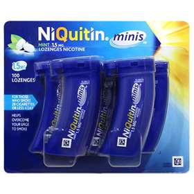 NiQuitin Minis 1.5mg Lozenges 5 Pack (100 Lozenges)