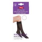Silky 40 Denier Factor 8 Medium Support Flight Socks One Size Black