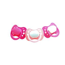 Griptight 3 Orthodontic Soothers Pink 0 Months