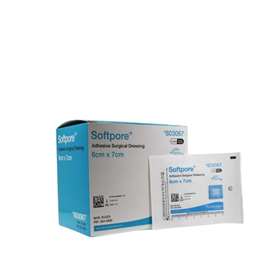 Softpore Adhesive Surgical Dressings 6cm x 7cm BOX OF 60 803067