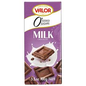 Valor 0% added sugar Milk Chocolate 100g