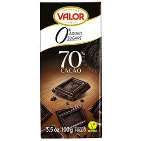 Valor 0% added sugar 70% Dark Chocolate 100g