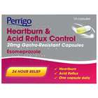 Perrigo Heartburn & Acid Reflux Control Gastro-Resistant 14 Capsules 20mg