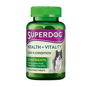 Superdog Health And Vitality Chewable Tablets 60