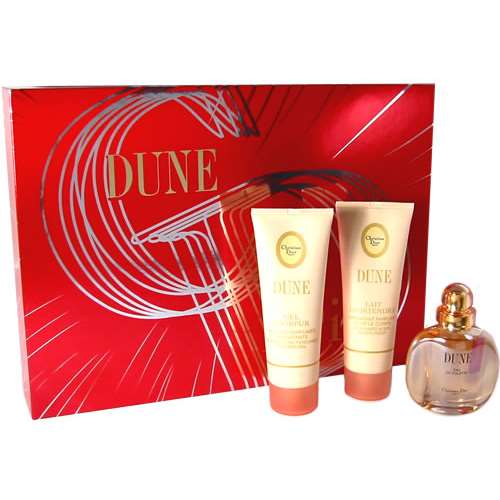 Christian Dior Dune For Women EDT 30ml spray + Body Lotion + Shower Gel