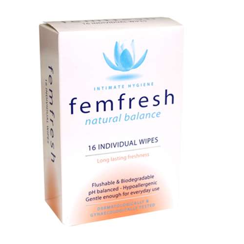 Femfresh Feminine Tissues 16 Wipes ExpressChemist.co.uk Buy Online