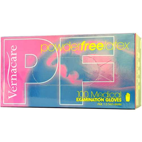 Powder Free Latex Examination Gloves 100x medium