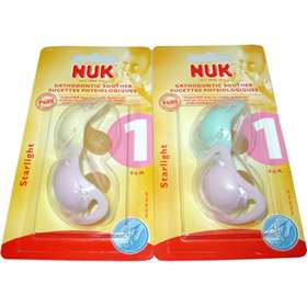 NUK Starlight Latex Soothers 0-6months