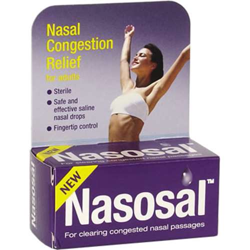 Nasosal for Adults Sterile Nasal Drops 10ml thumbnail