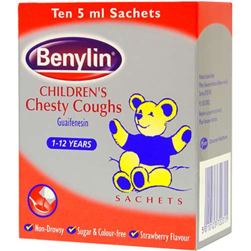 Benylin Children's Chest Coughs Sachets 10 x 5ml thumbnail
