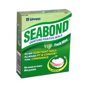 Seabond Fresh Mint Denture Fixative Upper Seals  (15)