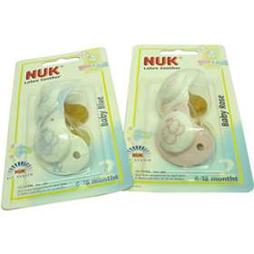 NUK Baby Rose & Blue Edition Latex Soother 6-18months
