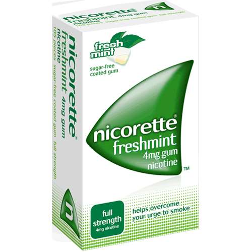 Nicorette Fresh Mint Gum 4mg (30 pieces)