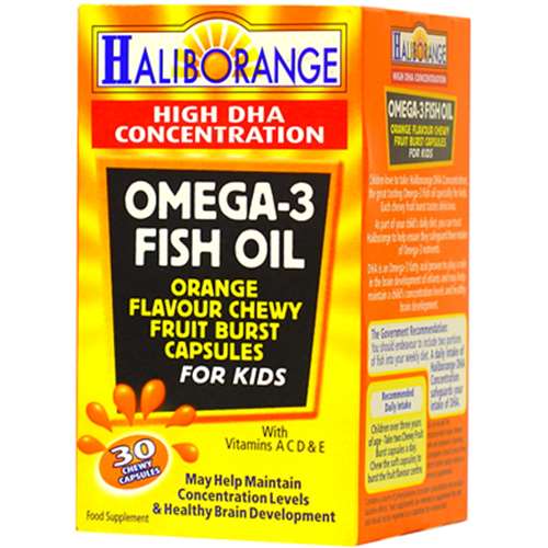 Haliborange Omega 3 for Kids Orange Chews x 30 thumbnail