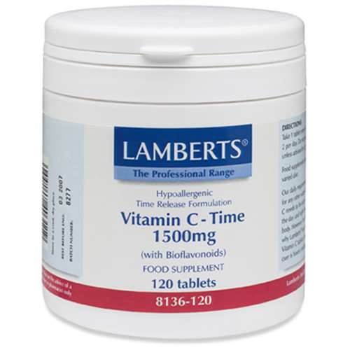 Lamberts Vitamin C 1500mg Time Release with Bioflavonoids (120)