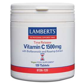 Lamberts Vitamin C 1500mg Time Release with Bioflavonoids (120)
