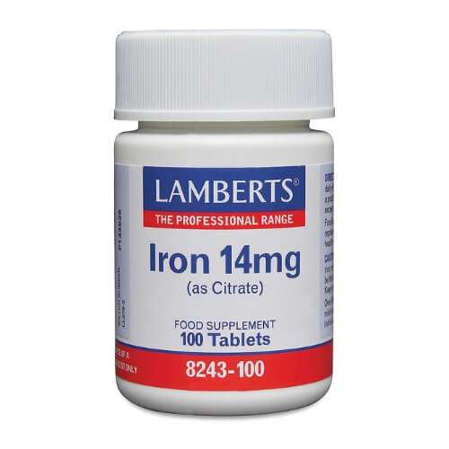 Lamberts Iron 14mg (as Citrate) 100