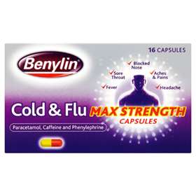 Benylin Cold & Flu Max Strength Capsules (16)