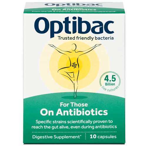 Optibac Probiotics For Those on Antibiotics 10 Capsules