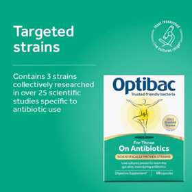 OptiBac Probiotics For Those On Antibiotics 10 Capsules