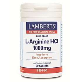 Lamberts L-Arginine 1000mg 90 tablets