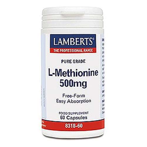 Lamberts L-Methionine 500mg 60 capsules