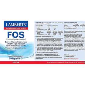 Lamberts FOS 500g Powder