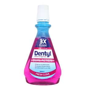 Dentyl Dual Action Fresh Clove CPC Mouthwash 500ml