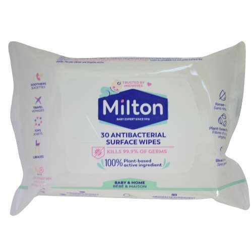 Click to view product details and reviews for Milton Antibacterial Surface Wipes 30.