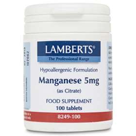 Lamberts Manganese 5mg (as Amino Acid Chelate) (100)