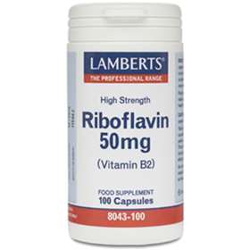 Lamberts Riboflavin 50mg (Vitamin B2) 100 capsules