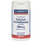 Lamberts Calcium Pantothenate 500mg Time Release (Vitamin B5) 60 tablets