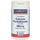 Lamberts Calcium Pantothenate 500mg Time Release (Vitamin B5) 60 Tablets