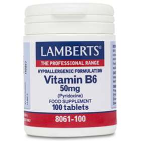 Lamberts Vitamin B6 50mg 100 Tablets