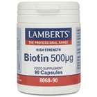 Lamberts Biotin 500&micro;g 90 capsules