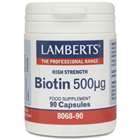 Lamberts Biotin 500&micro;g 90 Capsules