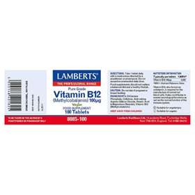 Lamberts Vitamin B12 100µg 100 tablets