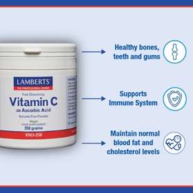 Lamberts Vitamin C as Ascorbic Acid Powder 250g