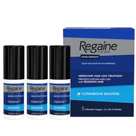 Regaine For Men Extra Strength Solution 3 x 60ml