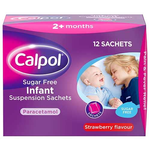 Calpol Sugar Free Infant Suspension 120mg/5ml - 12 Sachets