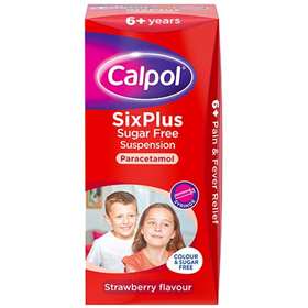 Calpol Six Plus Sugar/Colour Free Suspension 100ml 7320