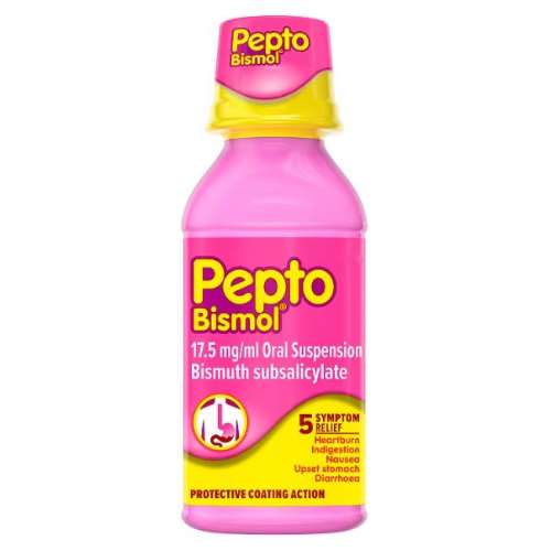 Click to view product details and reviews for Pepto Bismol 240ml.
