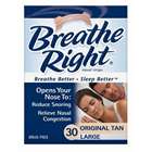 Breathe Right Nasal Strips Tan Large 30