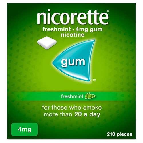 Nicorette Freshmint 4mg Nicotine Gum 210 Pieces