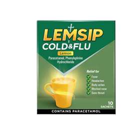 Lemsip Cold and Flu Original Lemon (10)