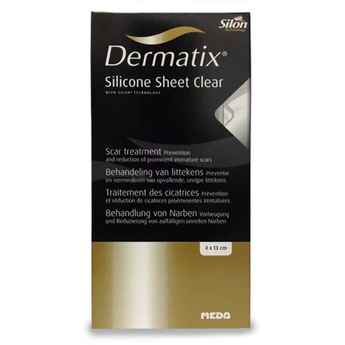 Dermatix Silicone Sheet Clear 4cmx13cm (1 sheet) 2433-480
