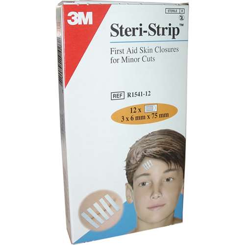 Steri-Strip 12 Strips R1541 3 x 6mm x 75mm