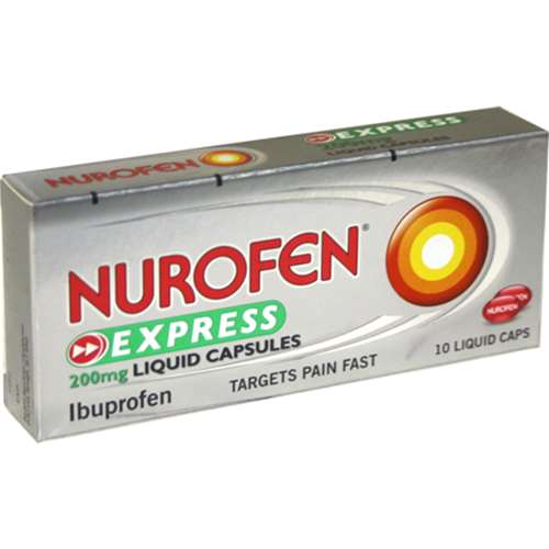 Nurofen Express 200mg Liquid Capsules (10)