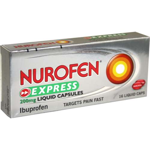 Nurofen Express Liquid Capsules 200mg 16