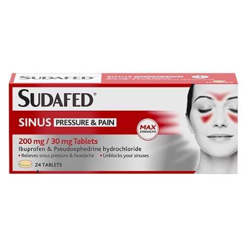 Click to view product details and reviews for Sudafed Sinus Pressure Pain Tablets 24.